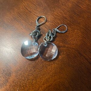 Touchstone crystal earrings